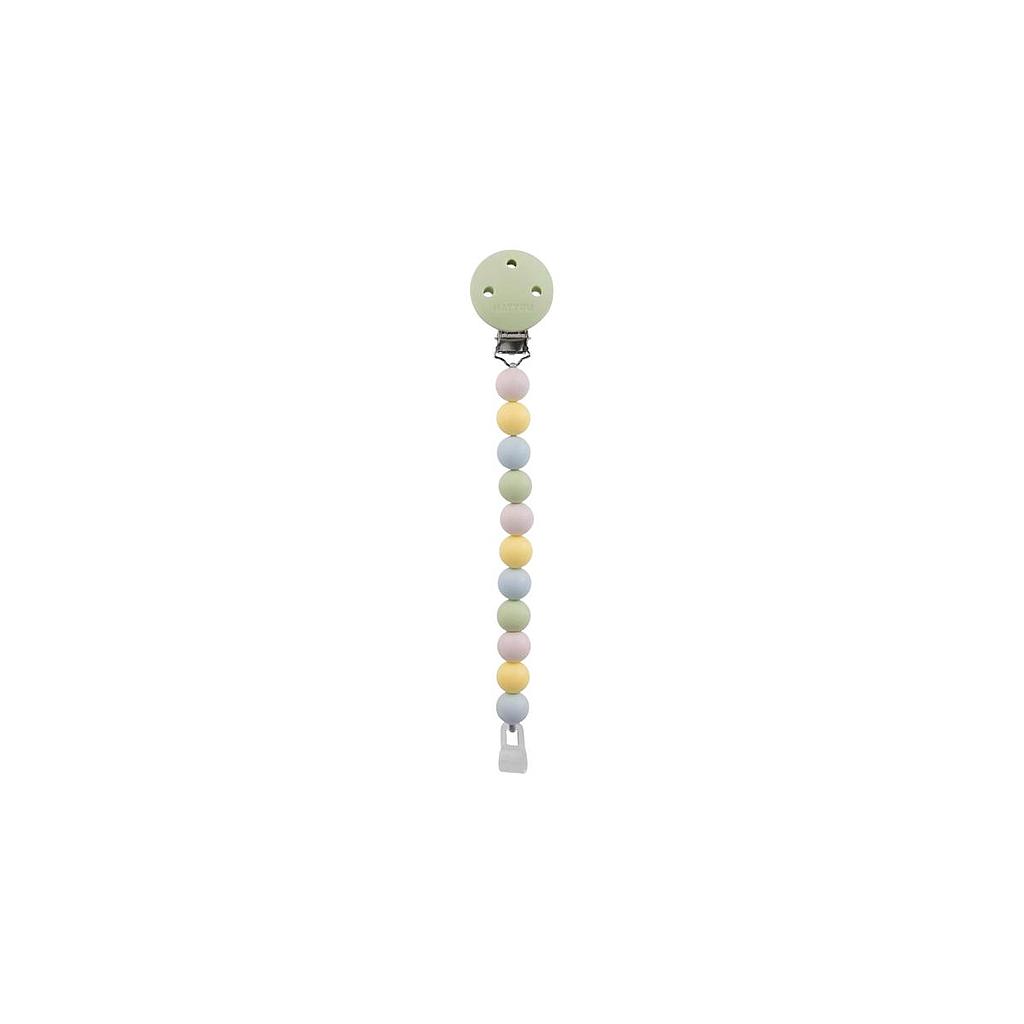 NATTOU Attache tétine multicouleurs vert