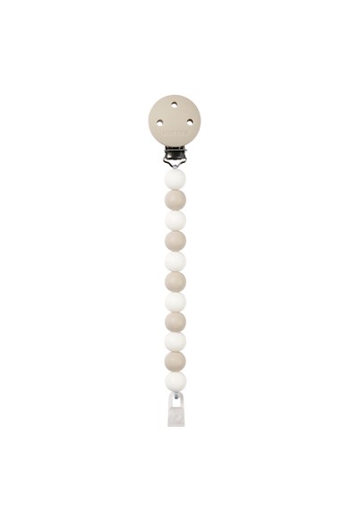 NATTOU Attache tétine argile/blanc