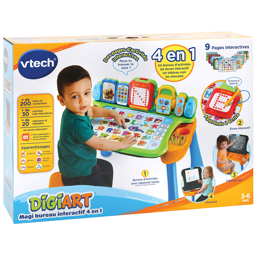 VTECH DIGIART MAGI BUREAU INTERACTIF 4EN1 BLEU