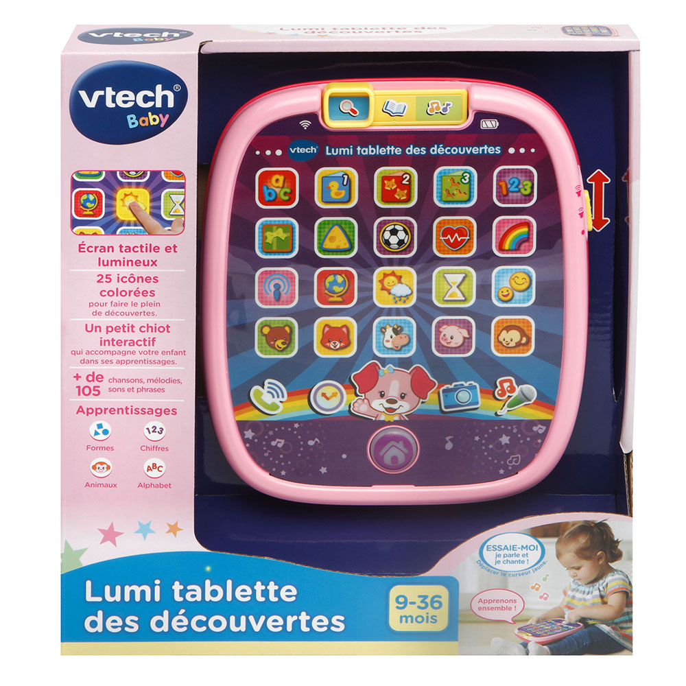VTECH LUMI TABLETTE DES DECOUVERTES ROSE