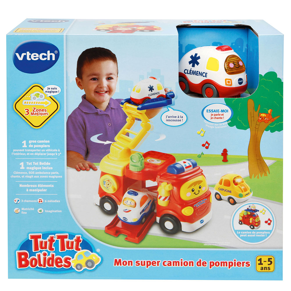 VTECH TUT TUT BOLIDES MON SUPER CAMION DE POMPIERS
