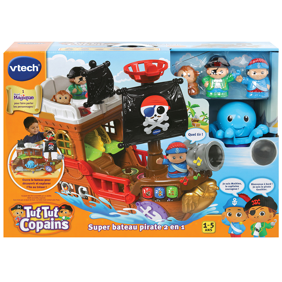 tut tut copains super bateau pirate 2en1