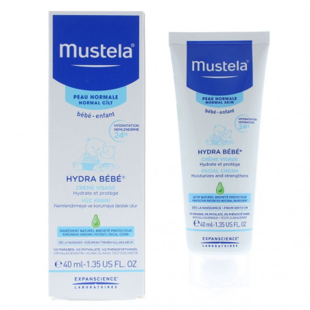 MUSTELA CREME HYDRA BEBE VISAGE  40 ML