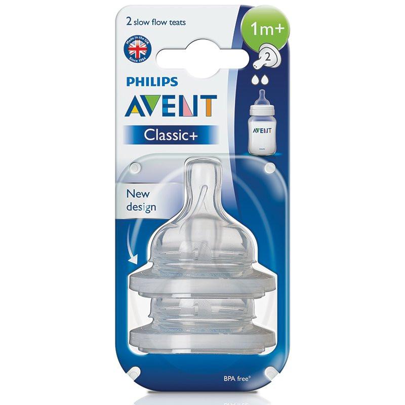 AVENT 2 TETINES CLASSIC 1M+/2T