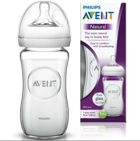 AVENT BIBERON NATUREL 240 ML VERRE