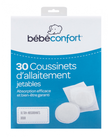 BEBE CONFORT 30 COUSSINETS D ALLAITEMENT JETABLE
