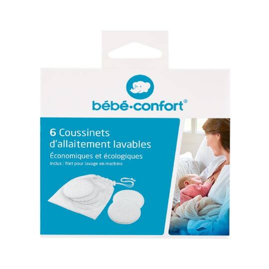 BEBE CONFORT 6 COUSSINETS D'ALLAITEMENT LAVABALE