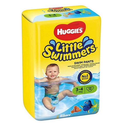 HUGGIES COUCHE PISCINE 7-15 KG 12PCS