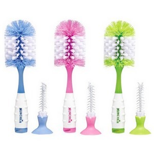 NUBY Goupillon 2 en 1 avec ventouse
