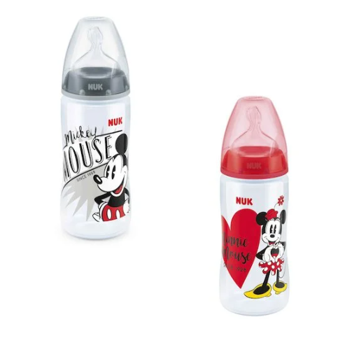 NUK BIBERON PLASTIQUE SILICONE MICKEY 300 ML 6-18M