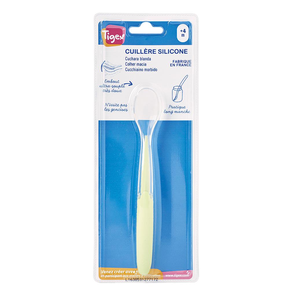 TIGEX CUILLERE DOUCE EN SILICONE VERT