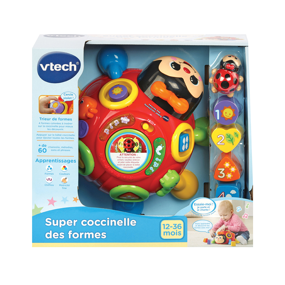 VTECH SUPER COCCINELLE DES FORMES ROUGE