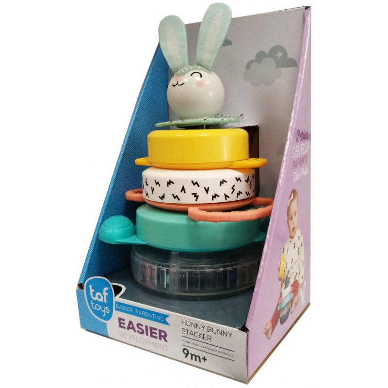 TAF TOYS HUNNY BUNNY ANNEAUX A EMPILER