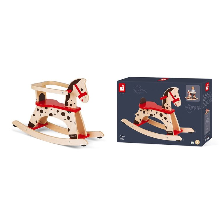 JANOD CHEVAL A BASCULE CARAMEL