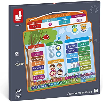 JANOD AGENDA MAGNETIQUE UNE BELLE JOURNEE