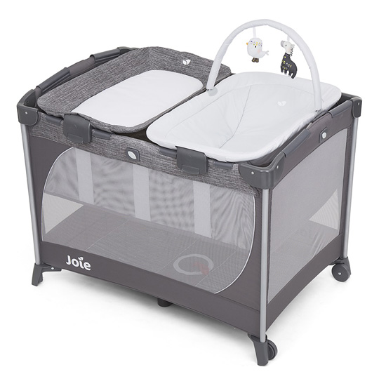 JOIE LIT PARC COMMUTER CHANGE &amp; SNOOZE  LINEN GRAY